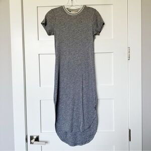 Gianni Bini Gray Ribbed Midi Dress